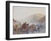 ‘Clovelly Harbour-Alfred William Hunt-Framed Giclee Print