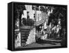 Clovelly, North Devon-Fred Musto-Framed Stretched Canvas