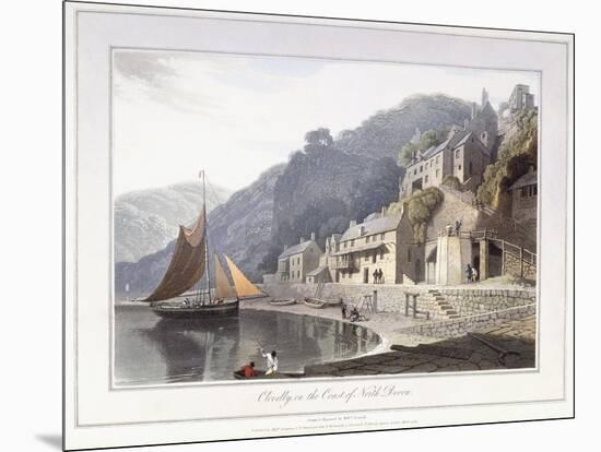 Clovelly, on the Coast of North Devon, 1814-William Daniell-Mounted Giclee Print