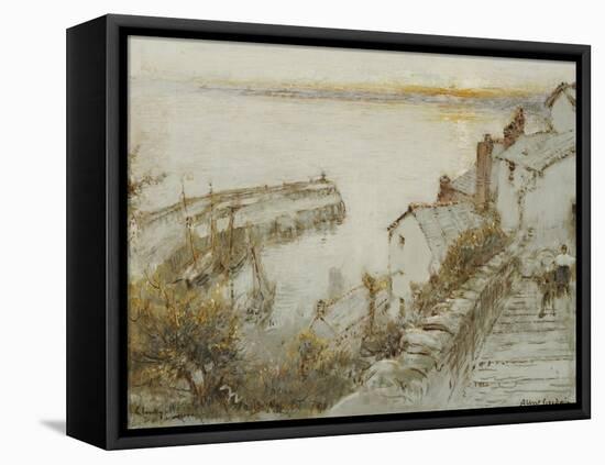 Clovelly-Albert Goodwin-Framed Stretched Canvas