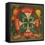 Clover Leaf Brand - Riverside, California - Citrus Crate Label-Lantern Press-Framed Stretched Canvas