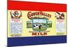 Clover Valley Brand Sterilized Evaporated Milk-null-Mounted Art Print