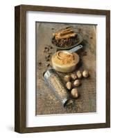 Cloves, Nutmeg, Cinnamon (Ground, Grated and Whole)-Philip Webb-Framed Photographic Print