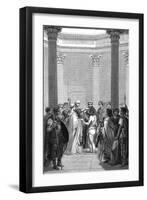 Clovis Baptised (1)-Karl Girardet-Framed Art Print