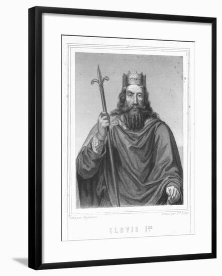 Clovis I by Gustave Levy-Stefano Bianchetti-Framed Giclee Print