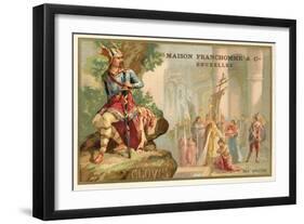 Clovis I, King of the Franks, and His Baptism, 496-null-Framed Giclee Print