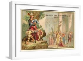 Clovis I, King of the Franks, and His Baptism, 496-null-Framed Giclee Print