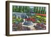 Clovis, New Mexico, Clovis Municipal Park View of the Sunken Gardens-Lantern Press-Framed Art Print