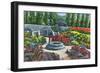 Clovis, New Mexico, Clovis Municipal Park View of the Sunken Gardens-Lantern Press-Framed Art Print