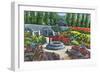Clovis, New Mexico, Clovis Municipal Park View of the Sunken Gardens-Lantern Press-Framed Art Print