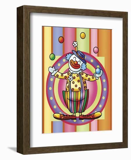 Clown 3-Maria Trad-Framed Giclee Print