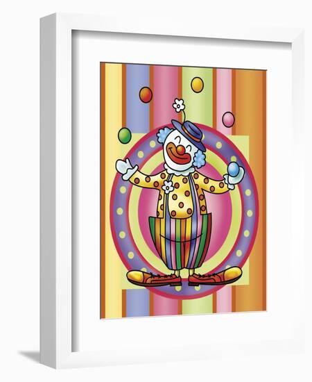 Clown 3-Maria Trad-Framed Giclee Print