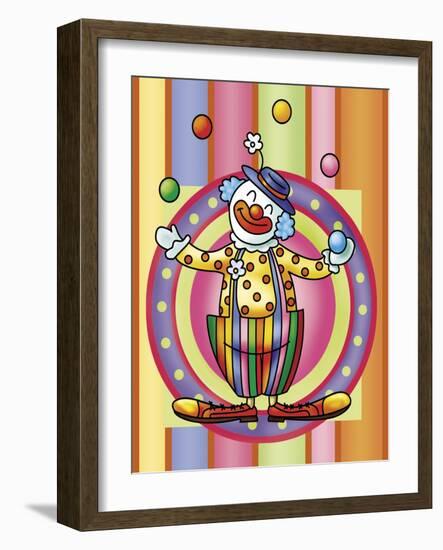 Clown 3-Maria Trad-Framed Giclee Print