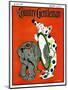 "Clown and Elephant," Country Gentleman Cover, June 1, 1932-W. P. Snyder-Mounted Giclee Print