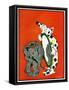 "Clown and Elephant,"June 1, 1932-W. P. Snyder-Framed Stretched Canvas