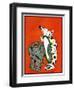 "Clown and Elephant,"June 1, 1932-W. P. Snyder-Framed Giclee Print