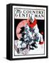 "Clown and Injured Dog," Country Gentleman Cover, June 13, 1925-William Meade Prince-Framed Stretched Canvas