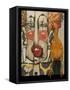 Clown and Rubber Chicken-Tim Nyberg-Framed Stretched Canvas