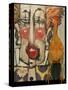 Clown and Rubber Chicken-Tim Nyberg-Stretched Canvas