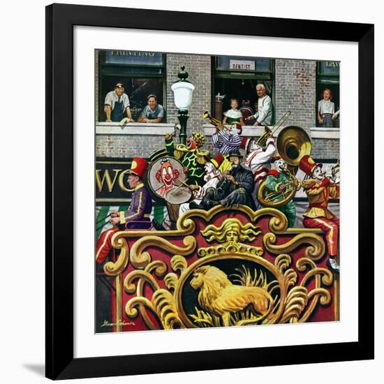 "Clown Band," June 26, 1948-Stevan Dohanos-Framed Giclee Print