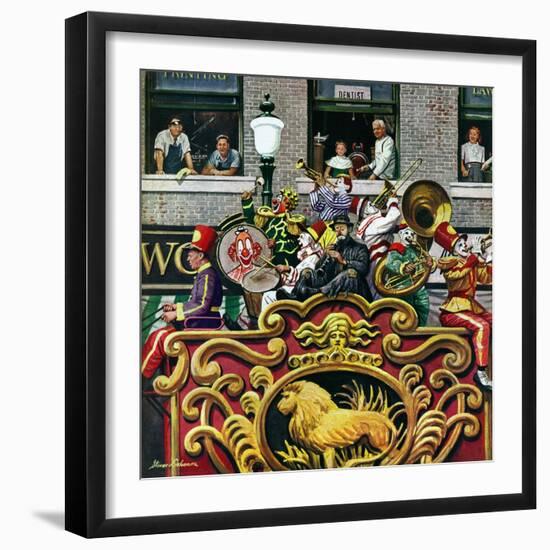 "Clown Band," June 26, 1948-Stevan Dohanos-Framed Giclee Print