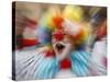 Clown Celebrates During a Colourful Historical Carnival Procession in Wasungen, Germany-null-Stretched Canvas