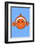 Clown Fish On Blue-null-Framed Giclee Print
