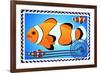 Clown Fish. Postage Stamp-GUARDING-OWO-Framed Premium Giclee Print