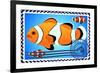 Clown Fish. Postage Stamp-GUARDING-OWO-Framed Premium Giclee Print