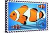 Clown Fish. Postage Stamp-GUARDING-OWO-Stretched Canvas