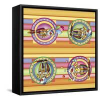 Clown Flat-Maria Trad-Framed Stretched Canvas