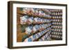 Clown Heads on Rack in Factory-null-Framed Photographic Print