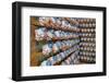 Clown Heads on Rack in Factory-null-Framed Photographic Print
