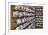 Clown Heads on Rack in Factory-null-Framed Photographic Print