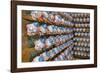 Clown Heads on Rack in Factory-null-Framed Photographic Print