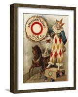 Clown, Horse, Acrobat and Arm and Hammer Brand Soda-null-Framed Giclee Print