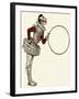 Clown in Traditional Dress-null-Framed Art Print