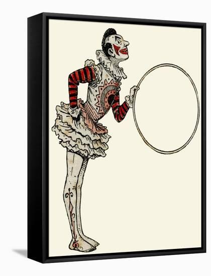 Clown in Traditional Dress-null-Framed Stretched Canvas