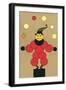 Clown Made of Circles-null-Framed Art Print