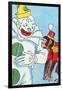 Clown & Monkey-Julia Letheld Hahn-Framed Art Print