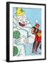 Clown & Monkey-Julia Letheld Hahn-Framed Art Print