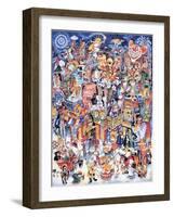 Clown Town-Bill Bell-Framed Giclee Print