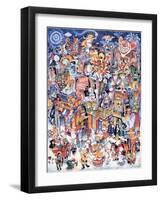 Clown Town-Bill Bell-Framed Giclee Print