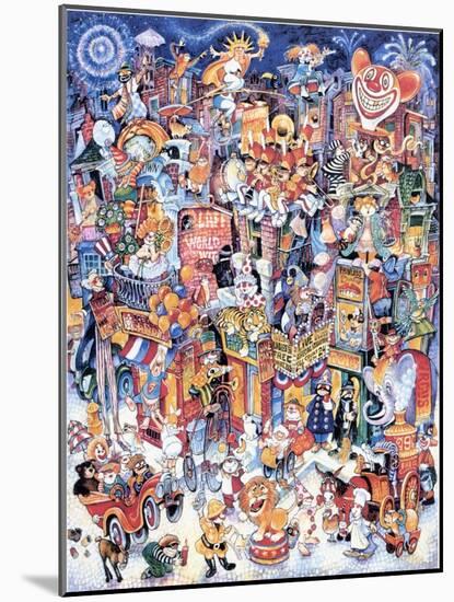 Clown Town-Bill Bell-Mounted Giclee Print