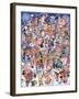 Clown Town-Bill Bell-Framed Giclee Print