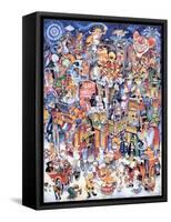 Clown Town-Bill Bell-Framed Stretched Canvas