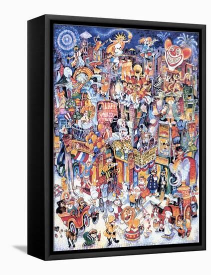 Clown Town-Bill Bell-Framed Stretched Canvas