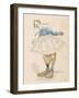 Clown Wearing Very Large Shoes Flowers in His Hair Glasses and a Pink Tutu-Jules Garnier-Framed Art Print