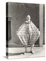 Clown Wearing Wide Costume-null-Stretched Canvas