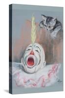 Clown with Cat-Peter Driben-Stretched Canvas